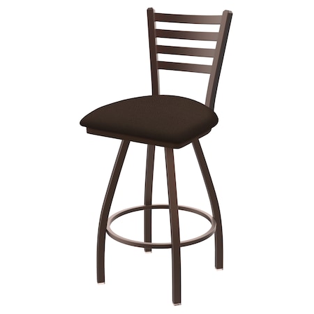 25 Swivel Counter Stool,Brnz Finish,Rein Coffee Seat